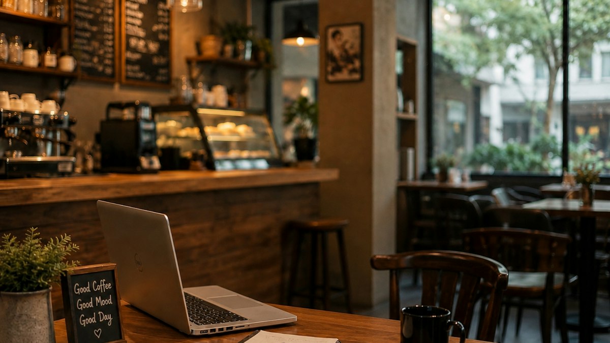 Espacio de trabajo de una pequeña empresa